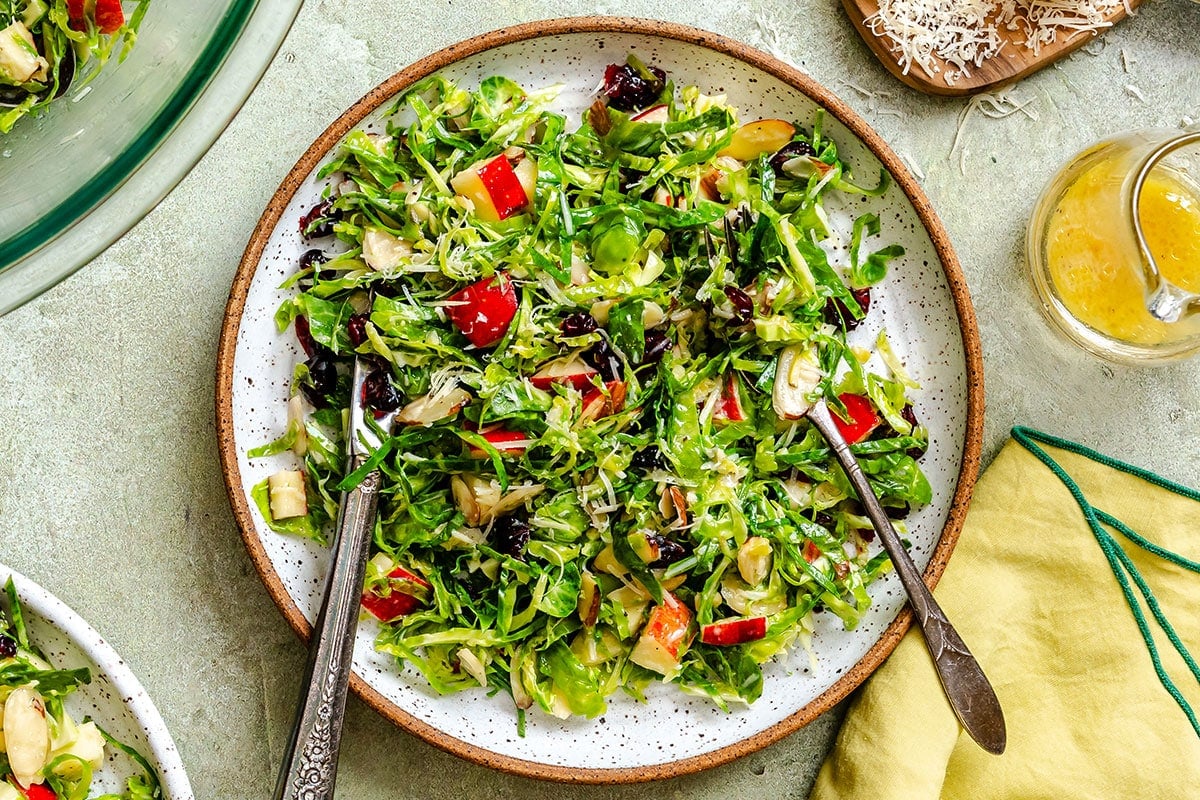 Minute Shaved Brussels Sprout Salad: Crisp, Bright & Easy